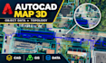 create autocad map 3d object data, topology and gis mapping
