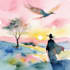 paint a beautiful watercolour illustration