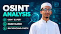 do osint investigation and digital footprint analysis
