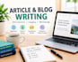 write engaging and informative articles and blog posts