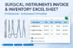 create surgical invoice packing list and inventory excel sheet