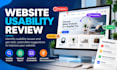 review your website usability and user experience
