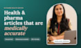 write medical health and pharmacy blog articles as a qualified pharmacist