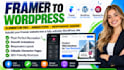 rebuild framer website in wordpress elementor pro with animations responsiveness