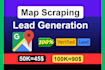 provide b2b email list from google map data scraping for lead generation
