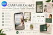 create a complete canva brand kit and editable social media template