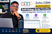 setup zoho CRM automation build deluge script function and integrate webhook API