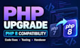 upgrade your PHP website to PHP 8 and fix compatibility issues