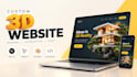 build 3d website, three js interactive business website, 3d landing page