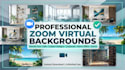 design professional zoom and google meet virtual backgrounds
