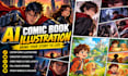 create comic book illustrations with consistent characters