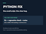 fix one small python script bug with a test and clear notes