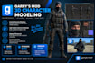 create a custom 3d character model for garry mod gmod