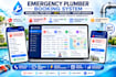develop plumbing service booking software with instant dispatch alerts