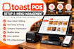 set up your toast pos menu and restaurant items