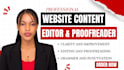 be your SEO website content writer and proofreader