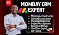 monday expert monday CRM workflow and monday dashboard setup