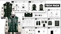 design bomber jacket, puffer jacket, denim jacket and windbreaker tech pack