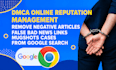 remove negative articles false bad news links mugshots cases