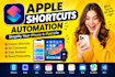setup apple shortcuts for iphone, ipad automation siri commands, and daily tasks
