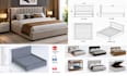 create 3d bed cad models and technical drawings for manufacturing