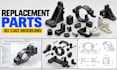design replacement parts, broken clips, brackets,3d printable adapters