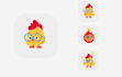 create character mascot rive, lottie animations web and app