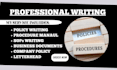 write professional policy and procedure manuals for your business