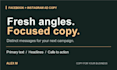 write facebook and instagram ad copy for your business