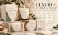 design luxury candle handmade soap, label design  product packaging redesign