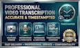 transcribe youtube videos, webinars, interviews, and video content