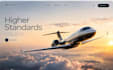 build squarespace aviation website aircraft charter private jet charter website
