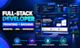develop a full stack website with frontend and backend