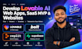develop lovable ai web apps, saas mvp , and website using bolt, supabase, replit
