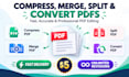 compress, merge, split and convert your pdfs