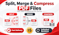 split, merge and compress PDF files