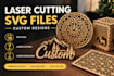 create custom svg files for laser cutting and engraving