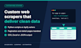 build a custom web scraper or apify actor to extract business data