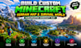 build custom minecraft terrain map and survival world worldpainter minecraft map