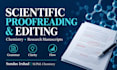 proofread and edit scientific research manuscripts