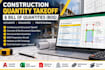 do concrete and rebar quantity takeoff and prepare excel boq