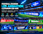 do football stadium arena led animation and stadium led ads