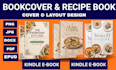 design a professional cookbook cover and recipe book layout