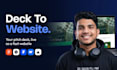turn your pitch deck into a fast, responsive website