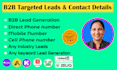 build b2b lead list with verified contacts
