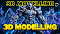 create custom 3d models, 3d modelling, 3d characters, 3d printing, 3d models