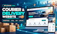 design a professional courier and delivery website