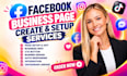 create and setup facebook business page