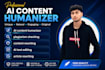 humanize ai content, rewrite articles and check plagiarism