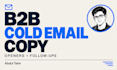 write b2b cold emails and follow up sequences
